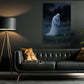 Halloween Golf Boo Canvas Painting, Phantom Swing Wall Art Decor, Spooky Season Poster Gift For Golf Lovers