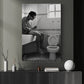 Vintage Toilet Canvas Painting, Man Fishing In Toilet Funny Wall Art Decor, Bathroom Poster Gift