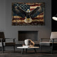 July 4th Eagle Canvas Painting, Patriotic Power Wall Art Decor, Poster Gift For Christians, Eagle Lovers