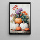 Thanksgiving Pumpkins Canvas Painting, Autumn Harmony Wall Art Decor, Thankful Poster Gift For Pumpkin Lovers