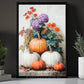 Thanksgiving Pumpkins Canvas Painting, Autumn Harmony Wall Art Decor, Thankful Poster Gift For Pumpkin Lovers