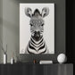 Zebra Canvas Painting, Adorable Baby Zebra Wall Art Decor, Poster Gift For Zebra Lovers