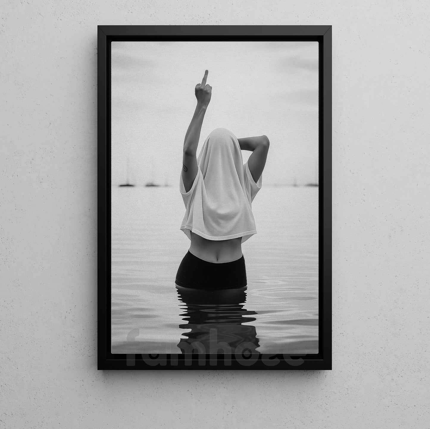 Funny Canvas Painting, Fearless Expression Wall Art Decor, Poster Gift To Decor Home Or Office