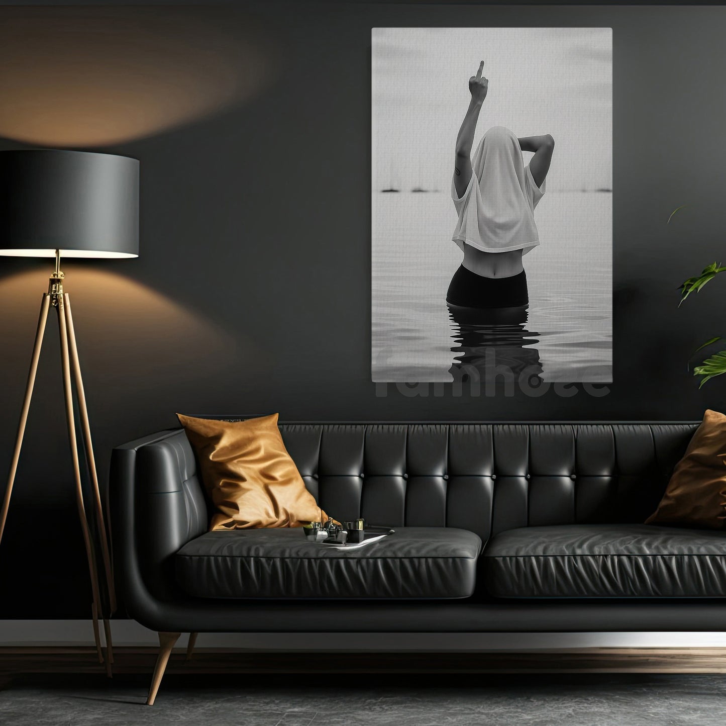 Funny Canvas Painting, Fearless Expression Wall Art Decor, Poster Gift To Decor Home Or Office