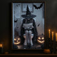 Funny Halloween Toilet Witch Canvas Painting, Bathroom Of Shadows Wall Art Decor, Spooky Season Poster Gift For Toilet Lovers, Witch Lovers