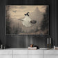 Halloween Ghost Canvas Painting, Spirited Journey Wall Art Decor, Spooky Season Poster Gift For Ghost Lovers