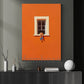 Modern Minimalist Canvas Painting, Bold Orange Minimalist Abstract Wall Art Decor, Poster Gift To Decor Home