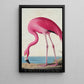 Elegant Flamingo Canvas Painting, Pink Flamingo Exploring Coastal Sands Wild Animals Wall Art Decor, Poster Gift For Flamingo Lovers