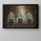 Halloween Motorcycle Canvas Painting, Ghost Riders Of The Autumn Road Wall Art Decor, Spooky Season Poster Gift For Biker