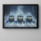 Halloween Snowmobile Canvas Painting, Ghost Riders Of The Snow Wall Art Decor, Spooky Season Poster Gift For Snowmobile Lovers