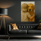 Labrodor Retriever Boy Canvas Painting, The Friendship Wall Art Decor, Poster Gift For Labrador Retriever Lovers