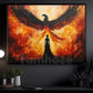 Dramatic Fantasy Canvas Painting, Fire Phoenix Rising Wall Art Decor, Poster Gift To Decor Home Or Office