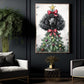 Funny Christmas Poodle Canvas Painting, Poodle Christmas Tree Wall Art Decor, Xmas Poster Gift For Dog Lovers