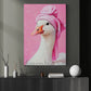 Funny Duck Canvas Painting, Spa Day Wall Art Decor, Poster Gift For Duck Lovers
