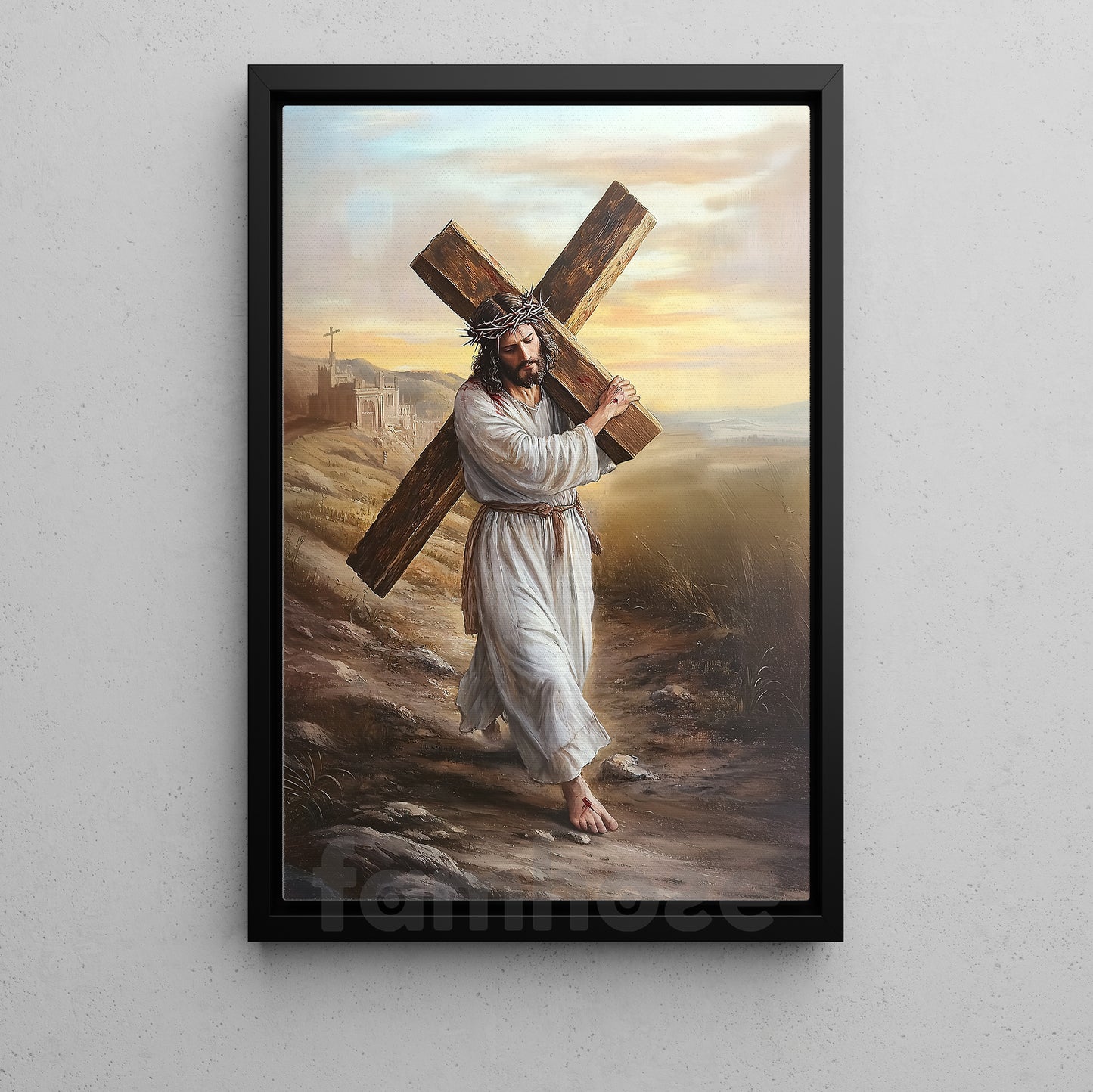 Jesus Canvas Painting, The Path Of Faith Wall Art Decor,Poster Gift For Jesus Lovers