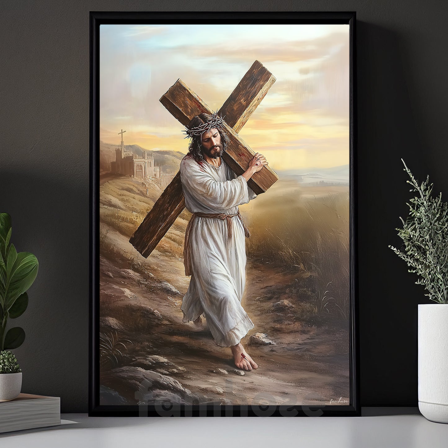 Jesus Canvas Painting, The Path Of Faith Wall Art Decor,Poster Gift For Jesus Lovers
