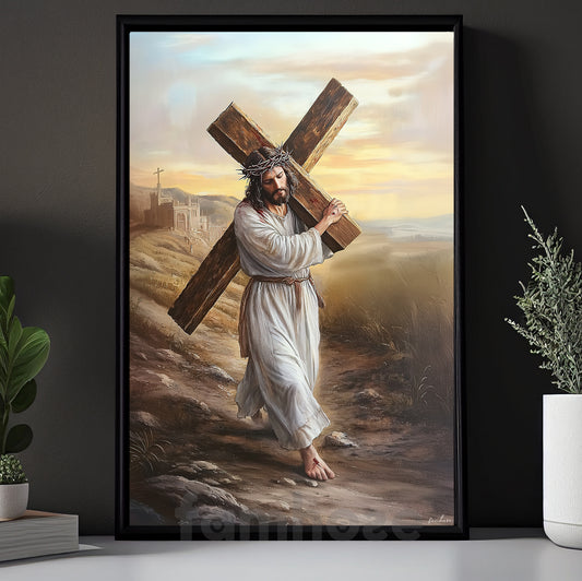 Jesus Canvas Painting, The Path Of Faith Wall Art Decor,Poster Gift For Jesus Lovers