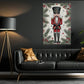 Christmas Nutcracker Soldier Canvas Painting, Nutcracker Guarding Holiday Pines Wall Art Decor, Xmas Poster Gift For Nutcracker Lovers