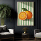 Retro Orange Canvas Painting, Fresh Citrus Delight Wall Art Decor, Poster Gift To Decor House Or Office