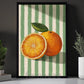 Retro Orange Canvas Painting, Fresh Citrus Delight Wall Art Decor, Poster Gift To Decor House Or Office