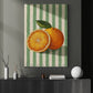 Retro Orange Canvas Painting, Fresh Citrus Delight Wall Art Decor, Poster Gift To Decor House Or Office