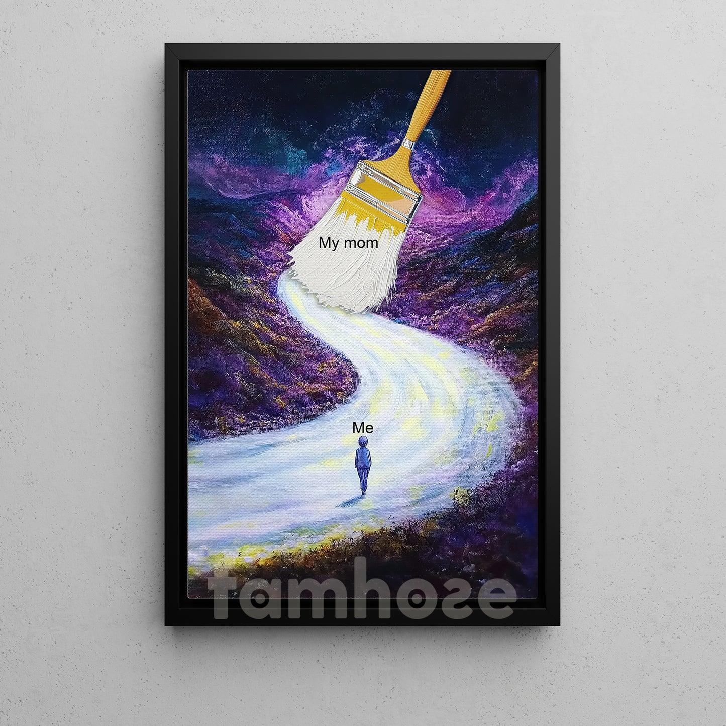 Grateful Canvas Painting, Mother Love Path Wall Art Decor, Poster Gift To Decor House Or Office