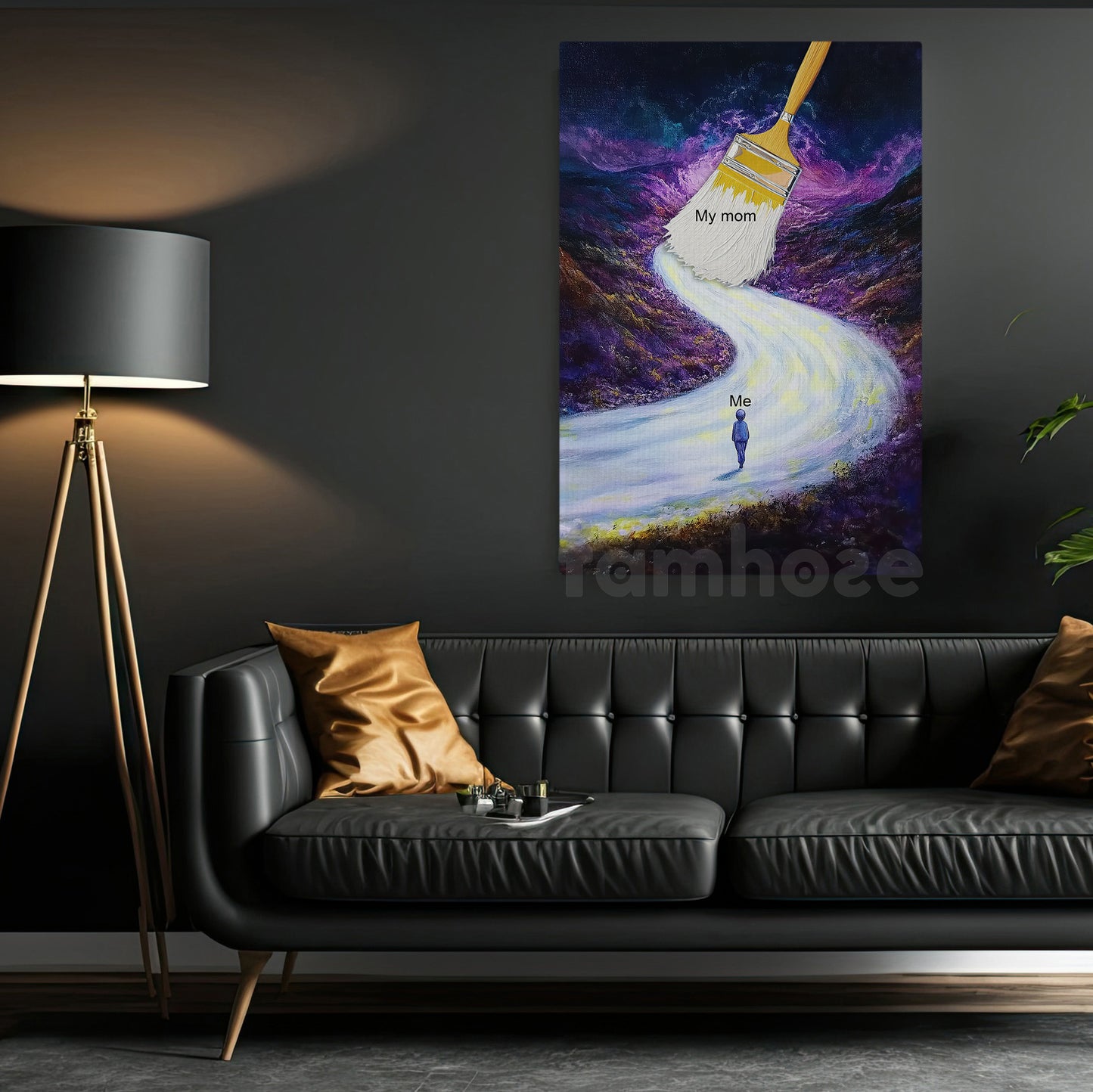 Grateful Canvas Painting, Mother Love Path Wall Art Decor, Poster Gift To Decor House Or Office