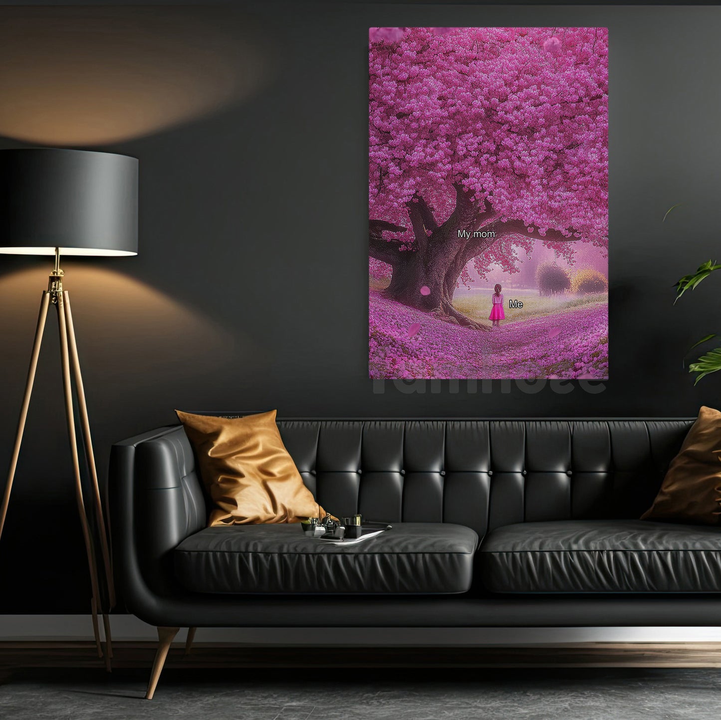 Grateful For Mom Canvas Painting, Mother Protecting Child Wall Art Decor, Poster Gift To Decor House Or Office