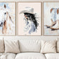 Set Of 3 Cowgirl Canvas Painting, Western Soul, Soft Spirit Wall Art Decor, Poster Gift For Cowgirl