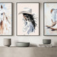 Set Of 3 Cowgirl Canvas Painting, Western Soul, Soft Spirit Wall Art Decor, Poster Gift For Cowgirl