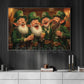 Four-Leaf Clover Leprechauns Canvas Painting, Brothers Of The Clover Shamrock Wall Art Decor, Poster St Patrick's Day Gift For Irish Lover