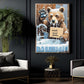 Cute Bear Toilet Canvas Painting, Wash Your Paws Bathroom Wall Art Decor, Restroom Poster Gift For Bear Lover