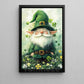 Four-Leaf Clover Leprechaun Canvas Painting, A Quiet Moment Of Irish Magic Wall Art Decor, Poster St Patrick's Day Gift For Irish Lover