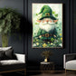 Four-Leaf Clover Leprechaun Canvas Painting, A Quiet Moment Of Irish Magic Wall Art Decor, Poster St Patrick's Day Gift For Irish Lover