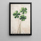 Four-Leaf Clover Canvas Painting, Three Stems Of Luck Wall Art Decor, Poster St Patrick's Day Gift For Irish Lover