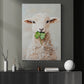 Four-Leaf Clover Sheep Canvas Painting, Fortune In Fleece Wall Art Decor, Shamrock Poster St Patrick's Day Gift For Irish Lover