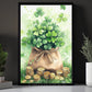 Four-Leaf Clover Canvas Painting, A Bag Full Of Luck Wall Art Decor, Shamrock Poster St Patrick's Day Gift For Irish Lover