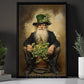 Four-Leaf Clover Canvas Painting, The Keeper Of Luck Wall Art Decor, Shamrock Poster St Patrick's Day Gift For Irish Lover