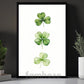 Four-Leaf Clover Canvas Painting, Three Leaves of Luck Wall Art Decor, Shamrock Poster St Patrick's Day Gift For Irish Lover