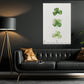 Four-Leaf Clover Canvas Painting, Three Leaves of Luck Wall Art Decor, Shamrock Poster St Patrick's Day Gift For Irish Lover