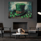 Four-Leaf Clover Canvas Painting, After The Leprechaun Vanished Wall Art Decor, Shamrock Poster St Patrick's Day Gift For Irish Lover