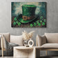 Four-Leaf Clover Canvas Painting, After The Leprechaun Vanished Wall Art Decor, Shamrock Poster St Patrick's Day Gift For Irish Lover