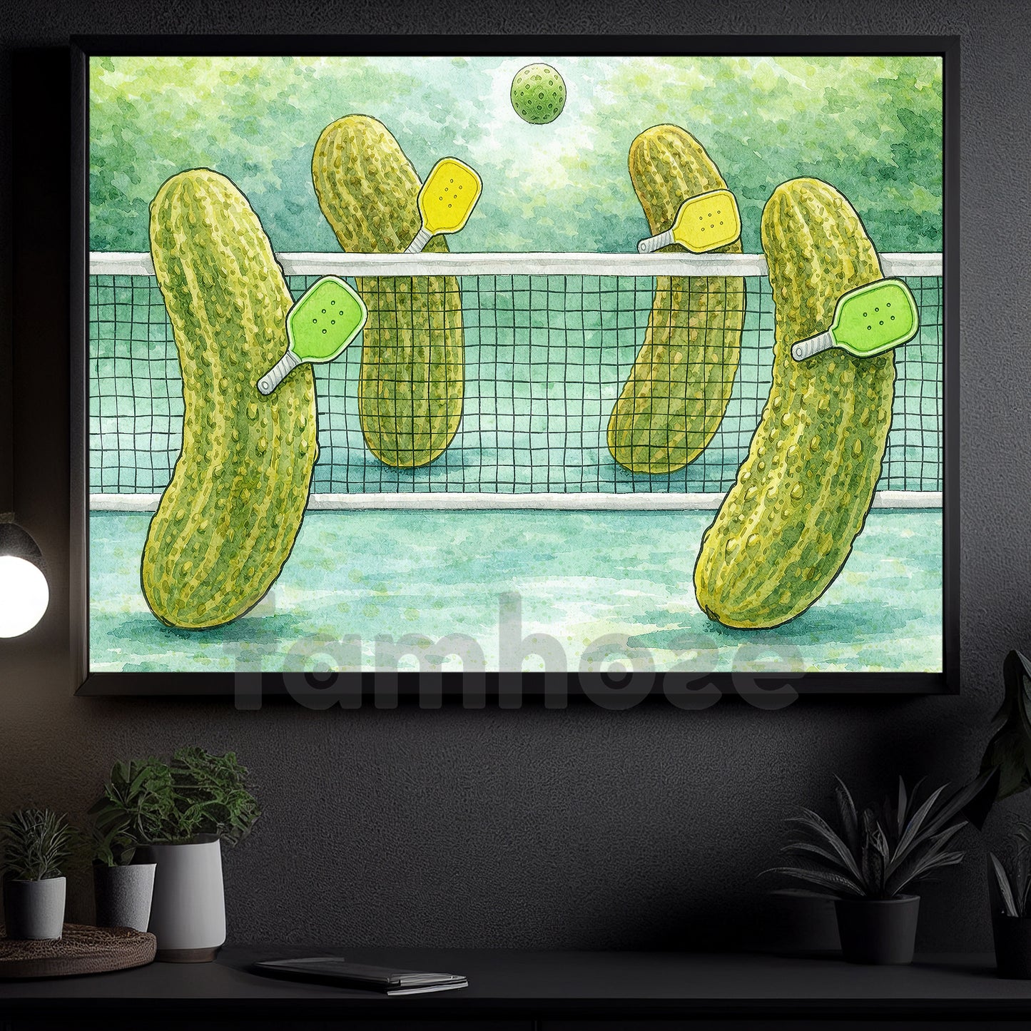 Pickleball Canvas Painting, Pickle Match Sports Quotes Wall Art Decor, Poster Gift For Pickleball Lovers