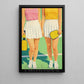 Pickleball Girl Canvas Painting, Women Pickleball Players Sport Wall Art Decor, Poster Gift For Pickleball Lovers