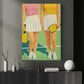 Pickleball Girl Canvas Painting, Women Pickleball Players Sport Wall Art Decor, Poster Gift For Pickleball Lovers