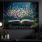Books Canvas Painting, Where Stories Bloom Wall Art Decor, Poster Gift For Reading Lovers, Book Lovers