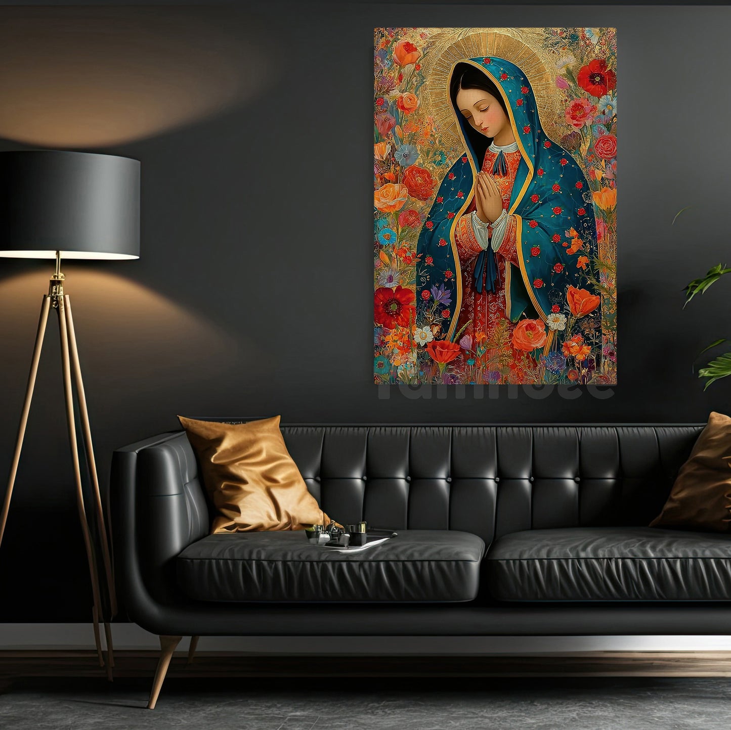 Virgin Mary Canvas Painting, Our Lady Of Guadalupe Wall Art Decor, Poster Gift To Decor House Or Office