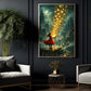 Magic Book Canvas Painting, Magical Girl With Glowing Wall Art Decor, Poster Gift For Reading Lover