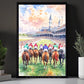 Kentucky Derby Day Canvas Painting, Churchill Downs Wall Art Decor, Poster Gift For Horse Racing Lover