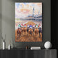 Horse Racing Canvas Painting, Horse Racing Track Wall Art Decor, Poster Gift For Horse Racing Lovers, Fan Of Kentucky Derby